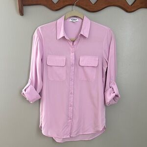 Express Light Purple Button Down Shirt XS
